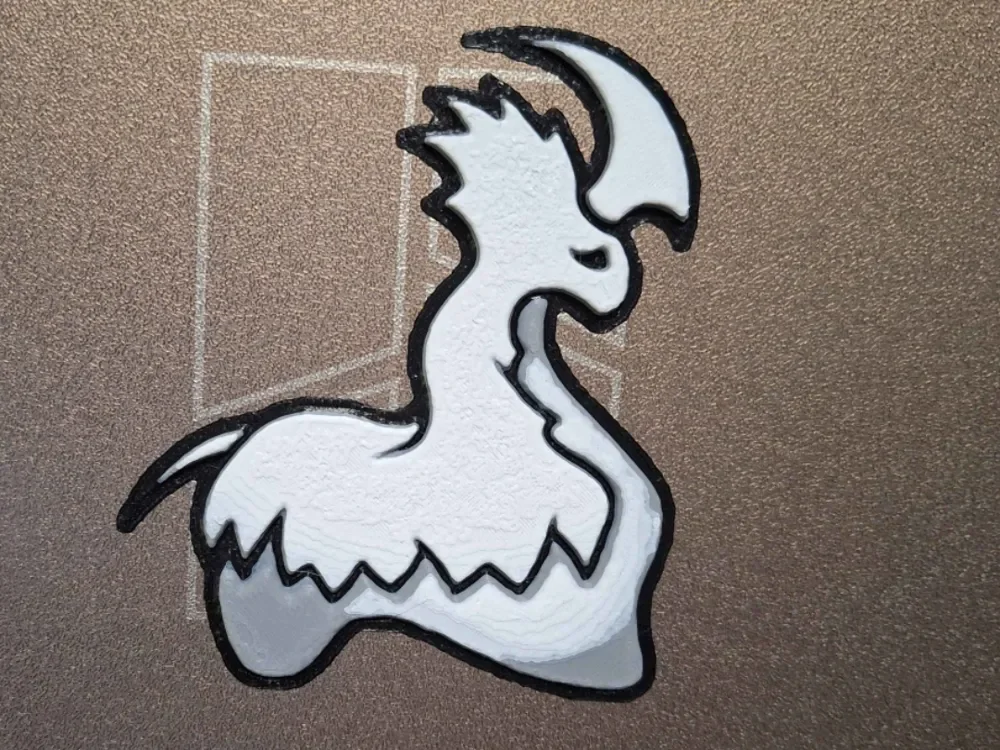 Rimworld Thrumbo Hueforge - 3 colors by LED HueForge model: Rimworld Thrumbo Hueforge - 3 colors by LED