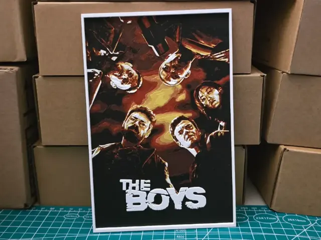 HueForge model: The Boys Poster - Hueforge Art by Lumpy3D