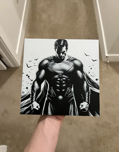 HueForge model: Superman Art Hueforge by RP47 Designs