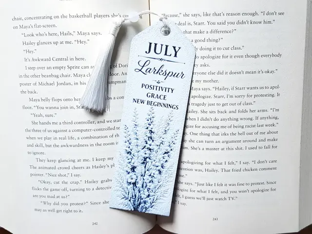 Bookmark, July Flower, Birth Month