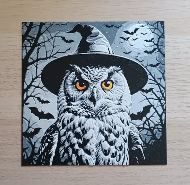 HueForge model: Owl Halloween by Atrus Design