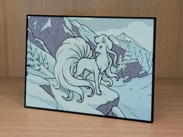 Alolan Ninetales Hueforge & Frame