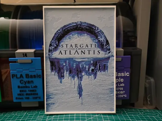 HueForge model: Stargate Atlantis Poster – Hueforge Art by Lumpy3D