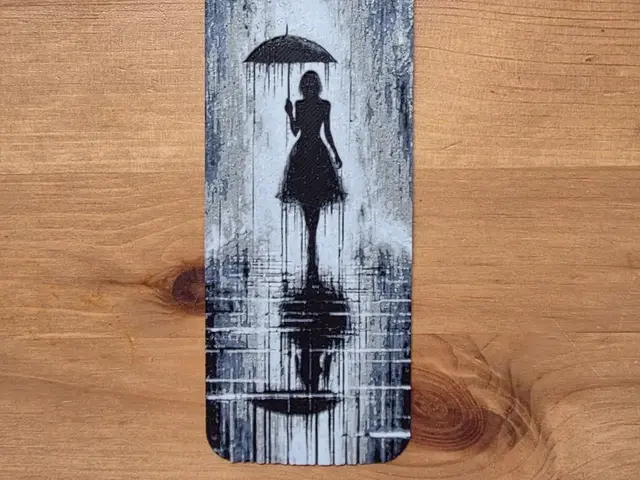 HueForge model: Lady in The Rain Bookmark by Morganja