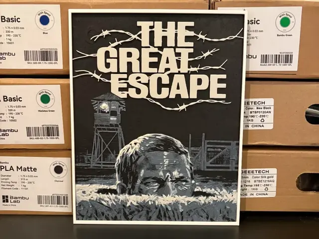 HueForge model: The Great Escape CC Hueforge by Estiv