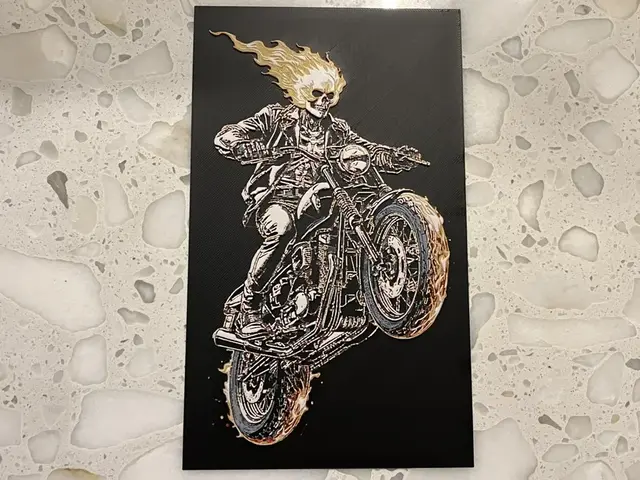 HueForge model: Marvel Comic Ghost Rider Hueforge by FantasyZ