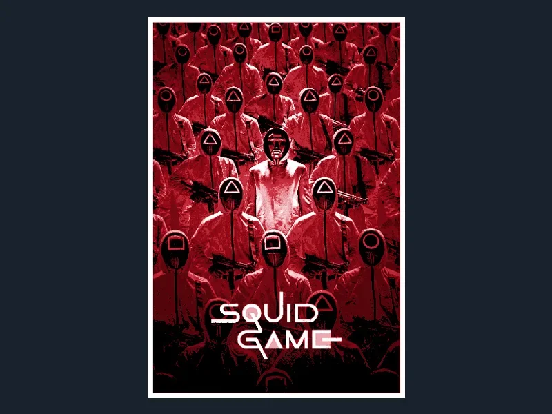 Squid Game (Series Poster - HueForge) by HugheCraft HueForge model: Squid Game (Series Poster - HueForge) by HugheCraft