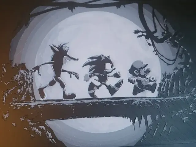 HueForge model: Crash, Mario and Sonic Wall Art by FiremanprintsIRL (BR3Design)