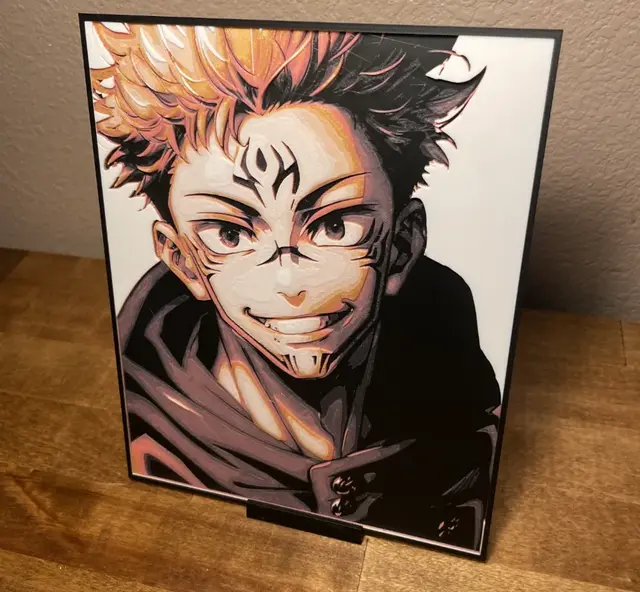HueForge model: Hueforge - Jujutsu Kaisen - Sukuna Smiling by Cloudy Nostalgia