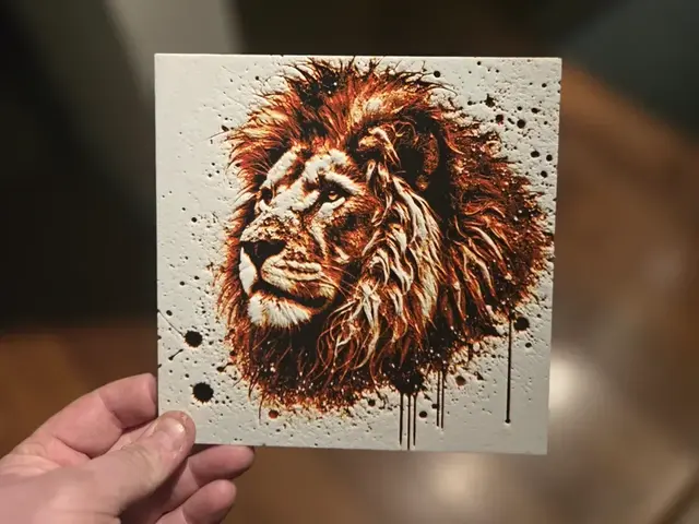 HueForge model: Graffiti Lion Hueforge by 3Ree Printing