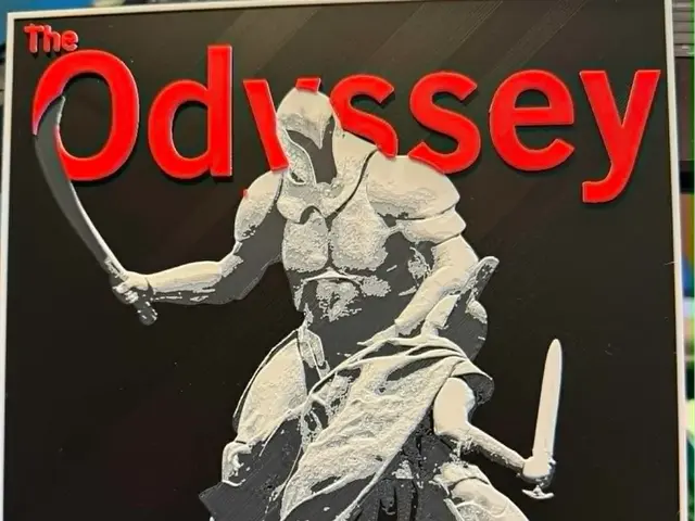 HueForge model: The Odyssey - Odysseus vs the Giant - 4 colour art by IslandLooter