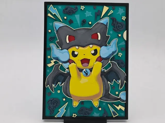 HueForge model: Pikachu Poncho Charizard X Hueforge by Loki