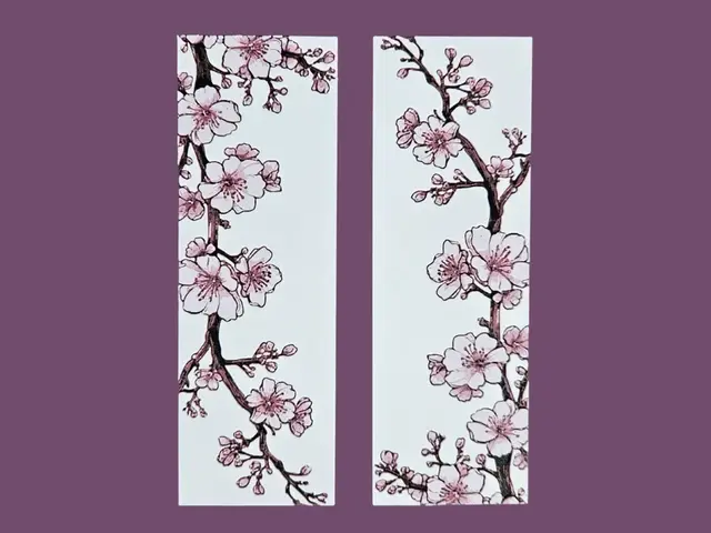 HueForge model: Cherry Blossom Branch Bookmark 1 by BusyKikiBee