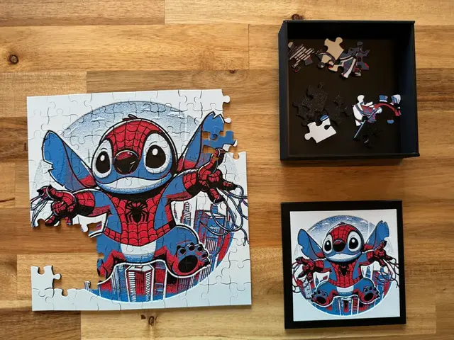 HueForge model: PUZZLE - Stitch cosplay Spider-Man by Canadian Gamer