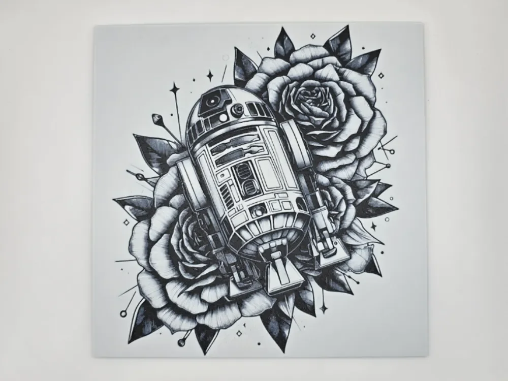 R2D2 flowers Star Wars by Kactus Fpv HueForge model: R2D2 flowers Star Wars by Kactus Fpv
