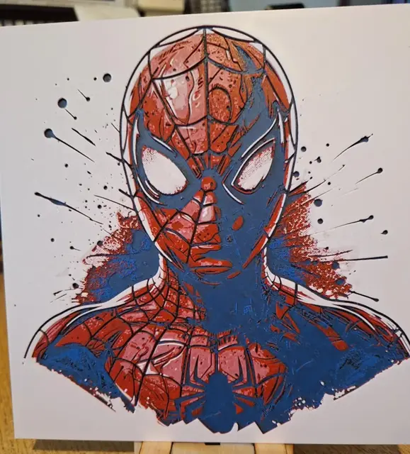 HueForge model: Spiderman 20cm x 20cm hueforge by 3dGlow