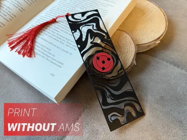 HueForge model: Sharingan Naruto Bookmark by Loupes