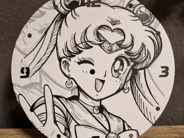 HueForge model: Sailor Moon - Uhr by Schuettdesign