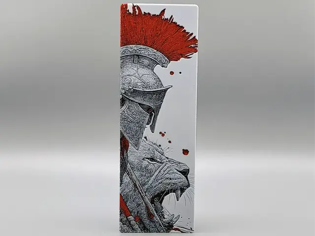 HueForge model: Last Roar of Sparta Bookmark - 0.2 Nozzle by Sarge