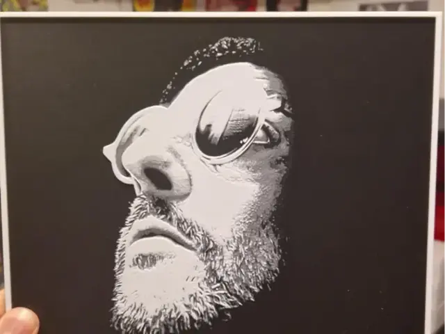HueForge model: Léon Hueforge, Jean Reno by Dakiren