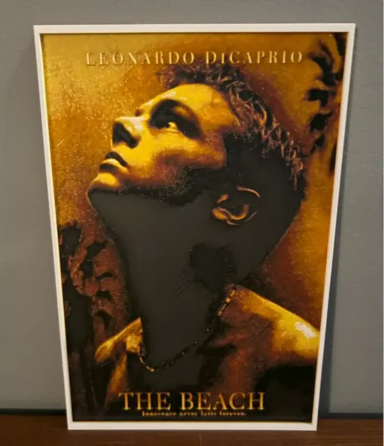 HueForge model: Hueforge Movie Poster - The Beach - by JoDau