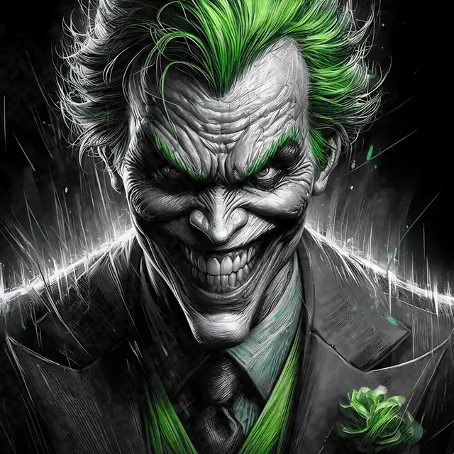 HueForge model: Large 4-Panel Joker 400x400 by LoFi Layers