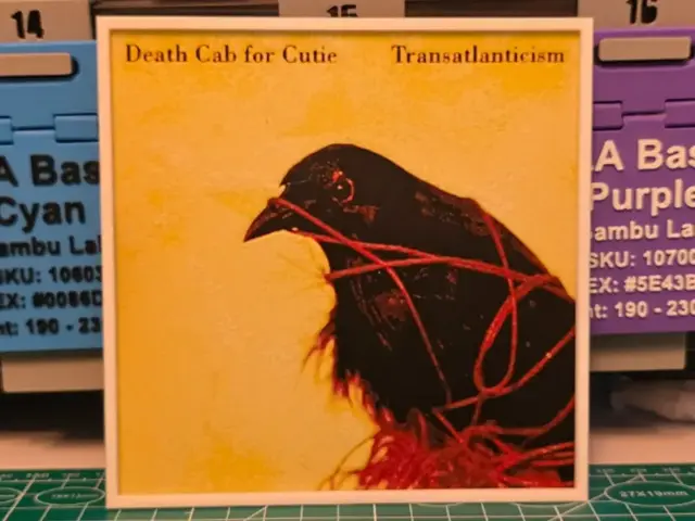HueForge model: Death Cab for Cutie "Transatlanticism" Album Art by Lumpy3D