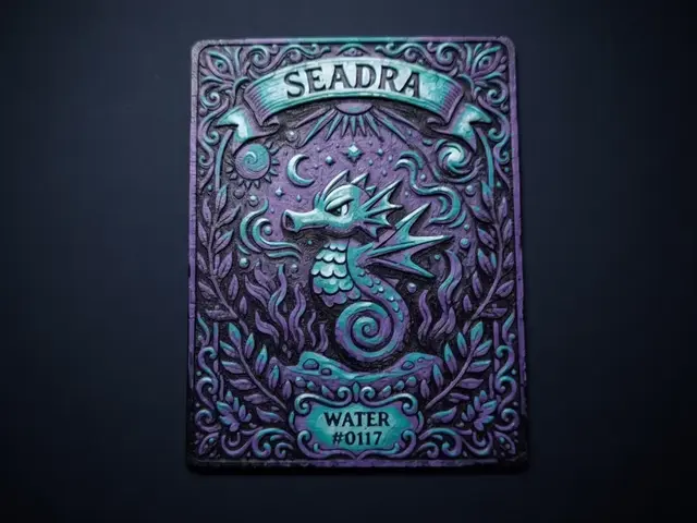 HueForge model: Seadra Fancy Pokemon Card by LED