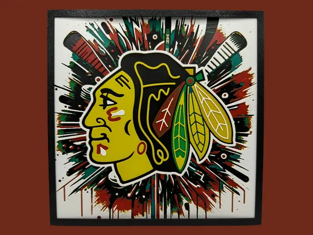 HueForge model: Chicago Blackhawks - Series 2 - NHL Hueforge by Canadian Gamer
