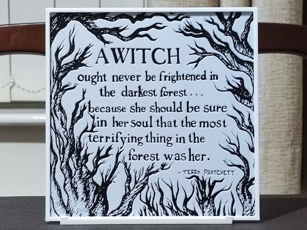 A Witch... - 2 Color HueForge by BoDad HueForge model: A Witch... - 2 Color HueForge by BoDad