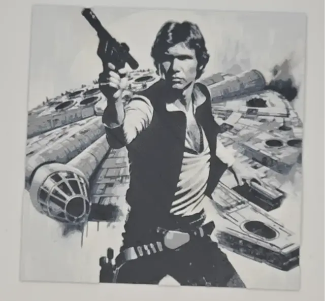 HueForge model: Han Solo with the Millennium Falcon Hueforge by LoFi Layers