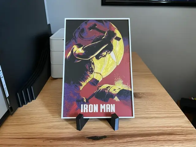 HueForge model: Iron Man (2008) Hueforge Movie Poster by NiiON