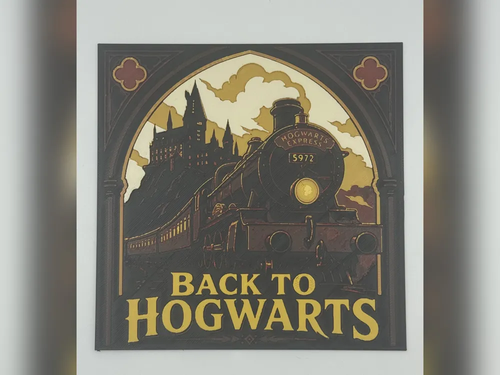 Back to Hogwarts Express HueForge Print by Thadius HueForge model: Back to Hogwarts Express HueForge Print by Thadius