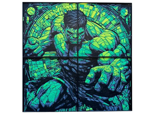 HueForge model: Hulk - Stained Glass - 400x400 by Canadian Gamer