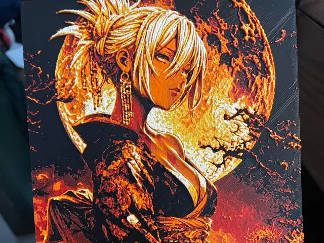 HueForge model: Samurai Woman by a Harvest Moon Hueforge by Advancedtechworldwide