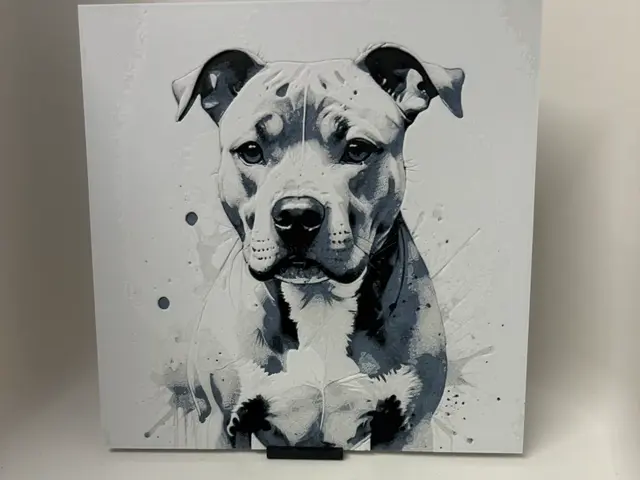 HueForge model: Staffordshire Bull Terrier by Morganja