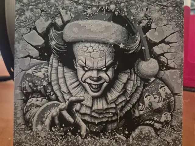 HueForge model: horror christmas pennywise hueforge by Buntsta