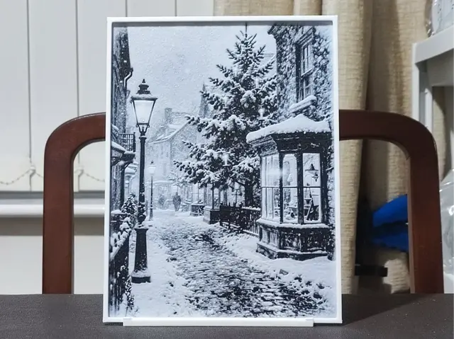 A Winter Street - 2 Color HueForge