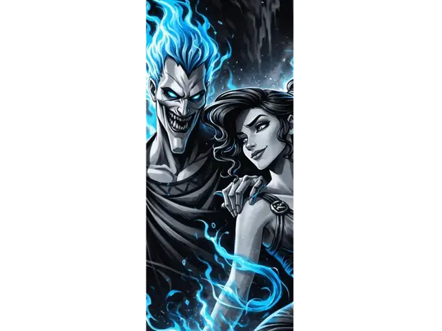 HueForge model: Hades & Megara Bookmark Hueforge by LoFi Layers