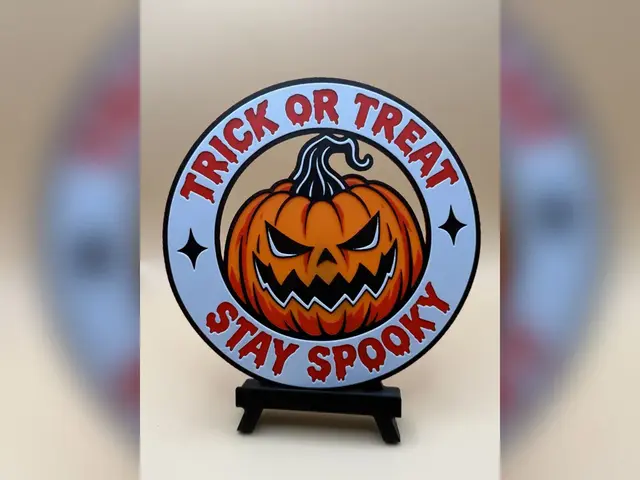 Trick or Treat Stay Spooky Cutout Halloween Sign