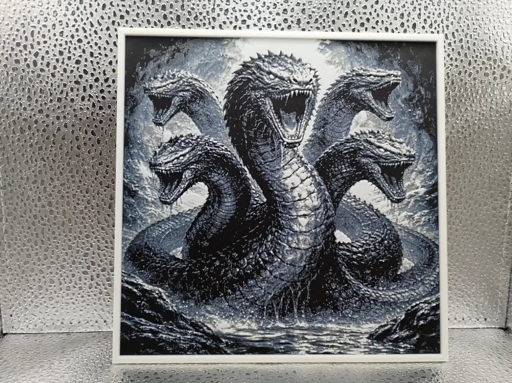 Hydra – Hueforge Fan Art by Borishotch Industries HueForge model: Hydra – Hueforge Fan Art by Borishotch Industries