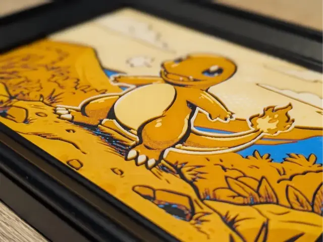 HueForge model: Charmander Hueforge 7x5 by Nextopia