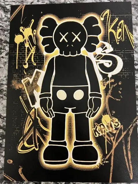 HueForge model: Neon Kaws (HueForge print) by Houston713Texan