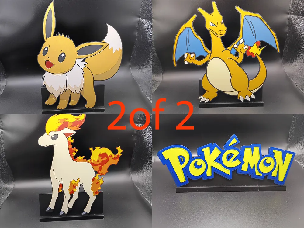 Pokemon Bash Wall Art (2of2) by 3djd HueForge model: Pokemon Bash Wall Art (2of2) by 3djd