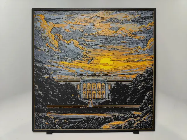 HueForge model: White House Sunset - Hueforge by BeaN