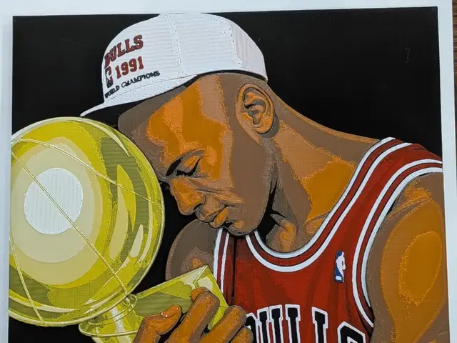 HueForge model: Jordan Hueforge Wall Art by CommandersVault