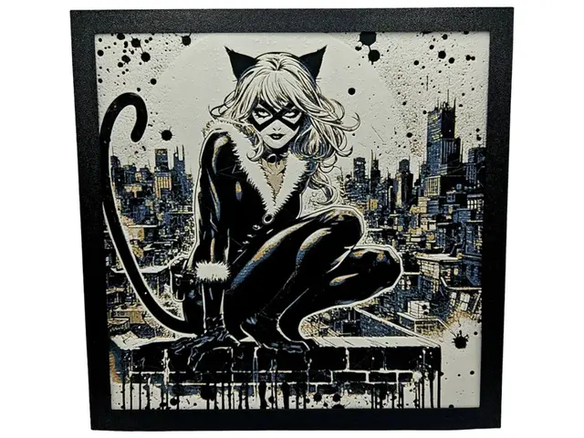 HueForge model: Catwoman - DC Comics Hueforge by Canadian Gamer