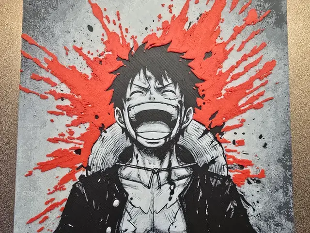 HueForge model: One Piece - Luffy Hueforge by 3D-Mentiel