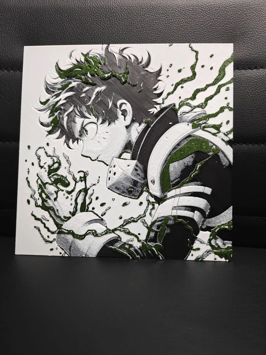 Izuku Midoriya MHA by TheHueforgeLady HueForge model: Izuku Midoriya MHA by TheHueforgeLady