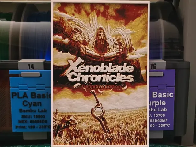 HueForge model: Xenoblade Chronicles: Definitive Edition Hueforge by Lumpy3D